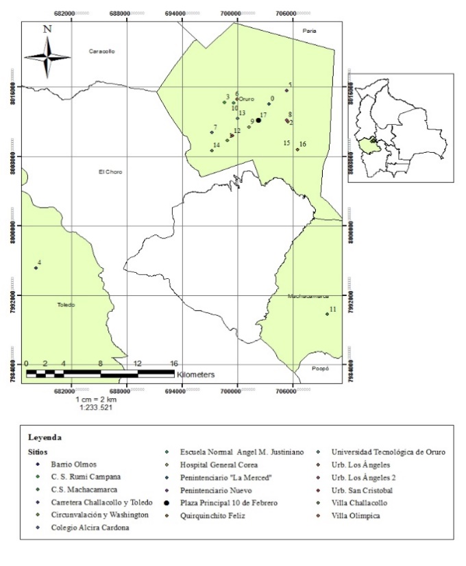 Presence of the genus Latrodectus in the department of Oruro