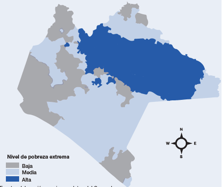 Pobreza extrema municipal, Chiapas 2010