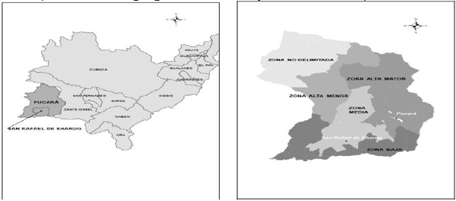 Ubicación geográfica de Pucará y de
sus zonas de planificación