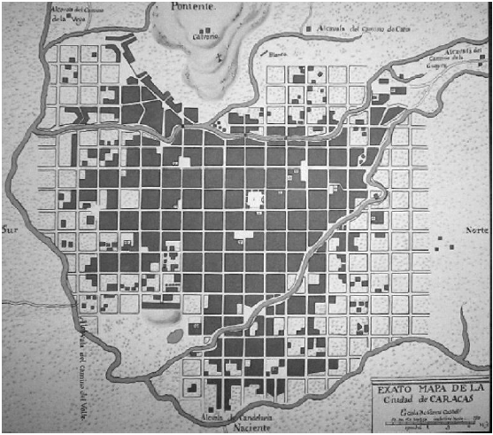 Plano de la Ciudad Mariana de Caracas (1772)