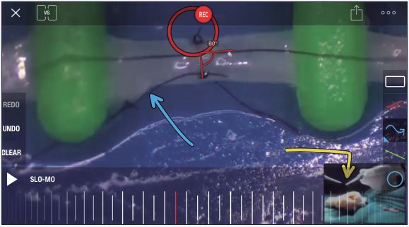 Evaluación del instructor. Versión reducida y representativa del entrenamiento junto a comentarios verbales y marcas sobre el video.
