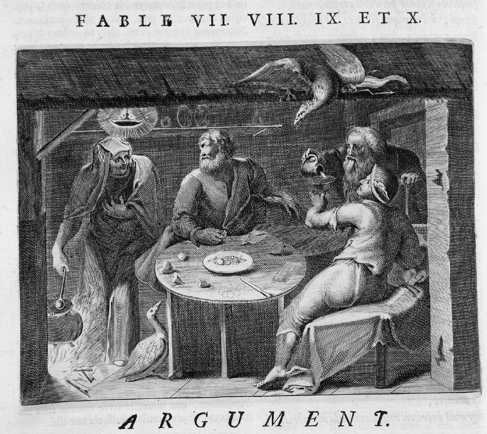 Otto van Veen, Filemón y Baucis, tomada de Quinti Horatii Flacci Emblemata (Amberes: Ex Officina Hieronymi Verdussen, 1607), placa 87. 