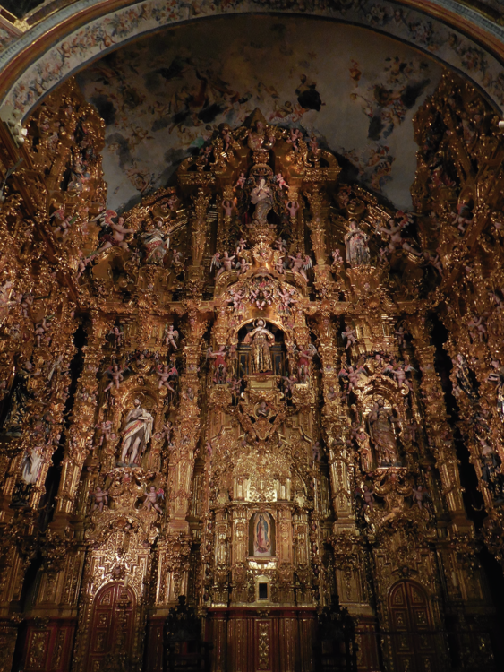 Miguel Cabrera e Higinio de Chávez, retablo de san Francisco Javier, contratado el 7 de diciembre de 1753 y posiblemente estrenado el 3 de diciembre de 1754, Museo Nacional del Virreinato, Tepotzotlan. Foto: Guillermo Arce. Secretaria de Cultura.-INAH. Mex.-“Reproducción autorizada por el Instituto Nacional de Antropología e Historia”.