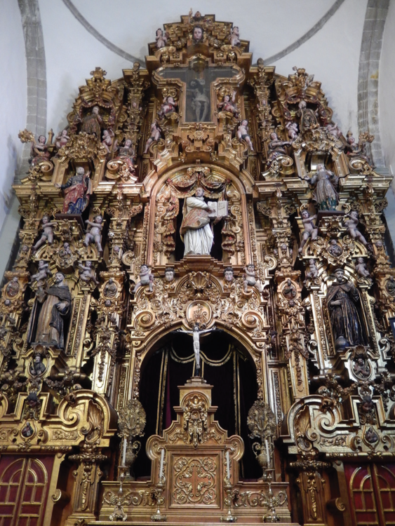 José Joaquín de Sáyagos, retablo de san Ignacio de Loyola, contratado el 17 de octubre de 1752, capilla de las Vizcaínas, Ciudad de México. Foto: Guillermo Arce.