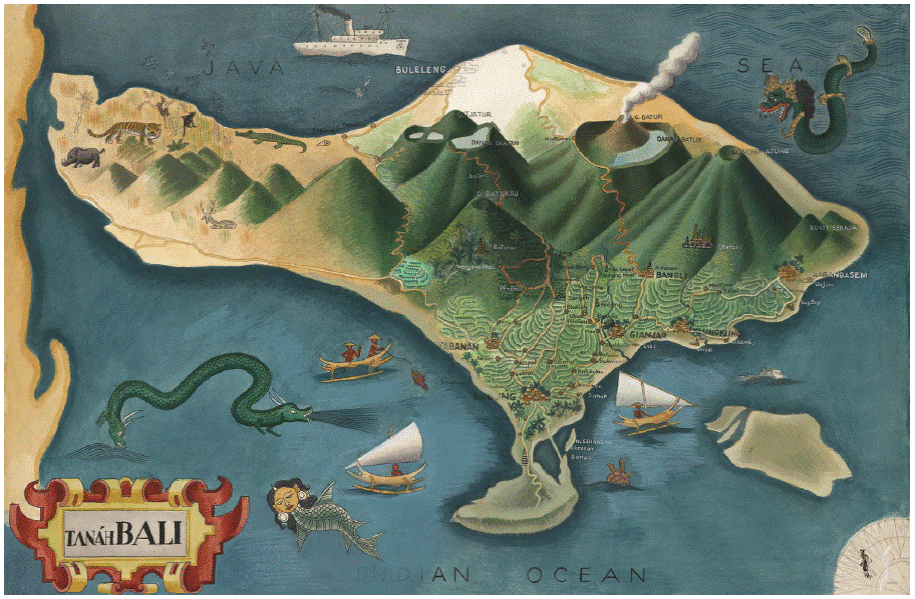 Miguel Covarrubias, Tanah Bali, ca. 1937. Prints and Photographs Division. Photograph. Retrieved from the Library of Congress, Washington, D.C.