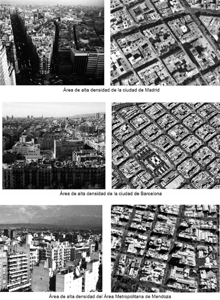 4: Caracter&iacute;sticas  morfol&oacute;gicas de zonas de alta densidad de distintas ciudades