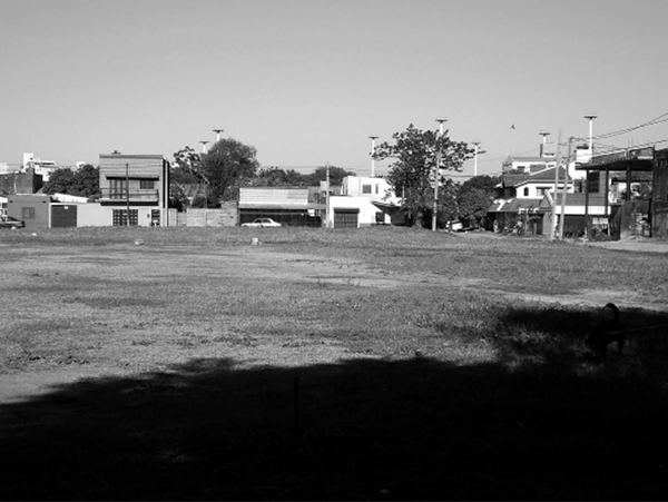 Espacio libre de  edificación en el barrio San Benito, factible de ser  afectado como espacio verde