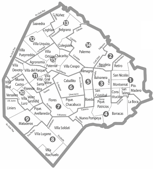 Mapa N.º 1.