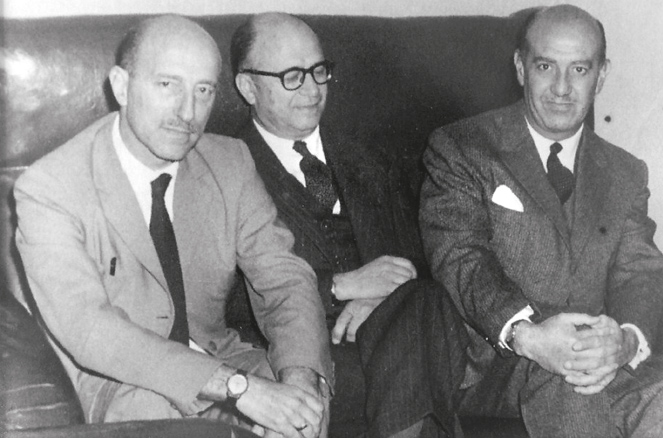 Enrico  Tedeschi, Daniel Ramos Correas y Ral Panelo Gelly, 1960c. 