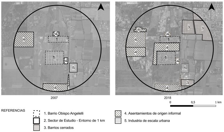 Figura 4. Transformaci�n entorno Barrio Ciudad  Obispo Angelelli