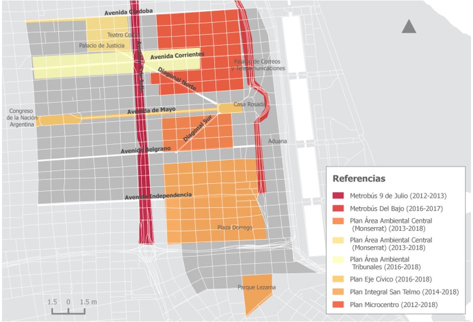 Figura  1. Acciones p�blicas de recualificaci�n en las tres primeras gestiones PRO  (2007-2019)