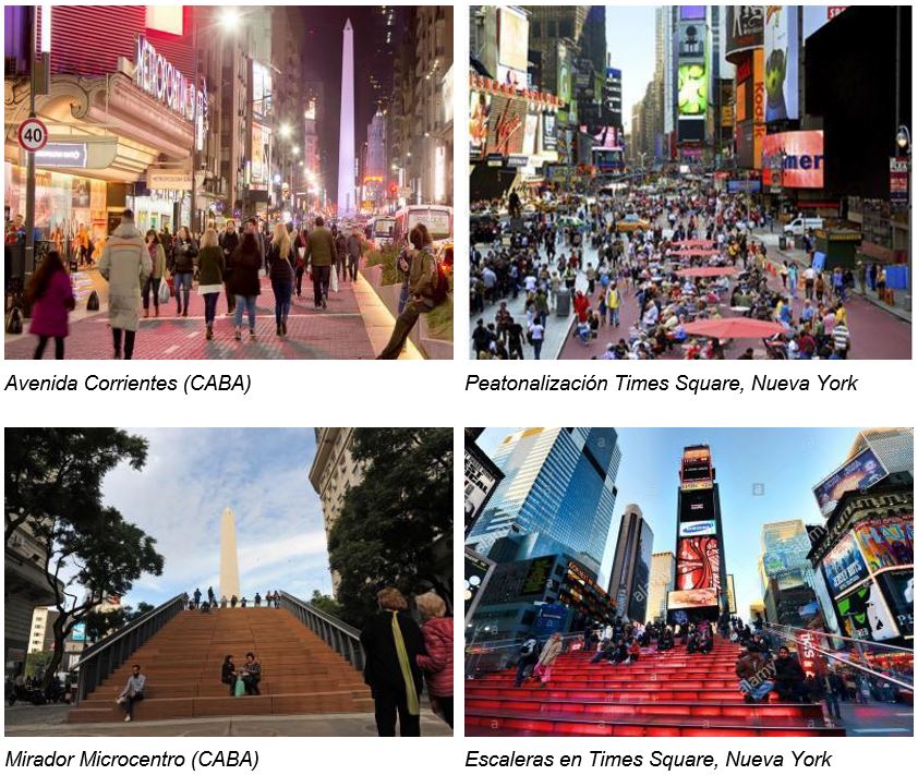 Figura  2. Espacios urbanos p�blicos recualificados en Buenos Aires y otras ciudades