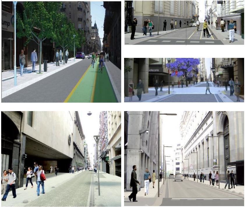 Figura  5.  Renders de los planes de  recualificaci�n urbana dise�ados por el GCBA