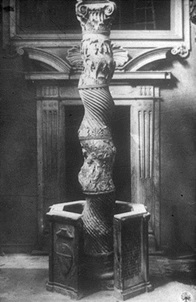 Columna Santa, basílica de San Pedro del Vaticano. Foto: Archivo Fotográfico “Manuel Toussaint”. IIE, UNAM.