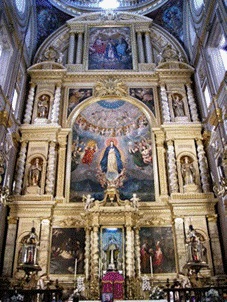 Retablo de los Reyes de la Catedral de Puebla, ciudad dePuebla, México..