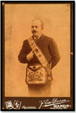 Retrato del masón de José Cao Durán.