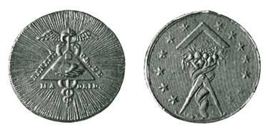 La medalla de la logia Beneficencia de Josefina