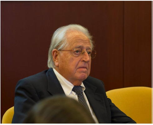 Dr. José Antonio Ferrer Benimeli, actual presidente honorario del CEHME, en el marco del XV Simposio.