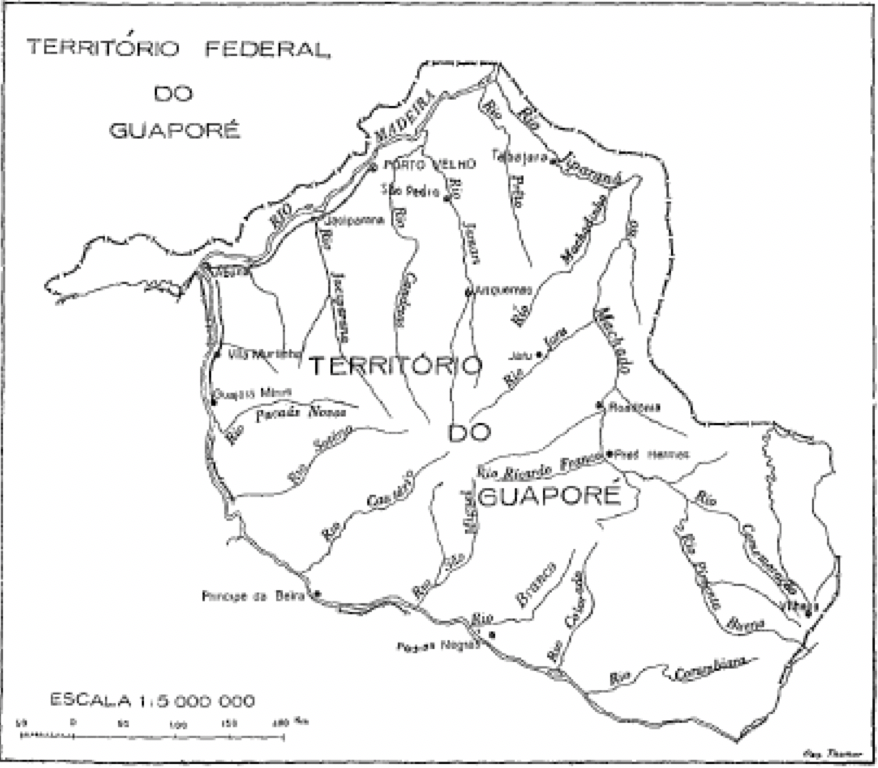 Território Federal do Guaporé em 1944.