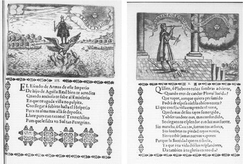 Emblemas de las Armas de M�xico y Carlos II, as� como el astr�logo62.