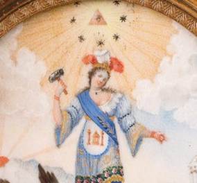 Alegor�a de la Rep�blica, detalle de obra.