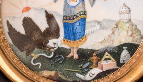 Alegor�a de la Rep�blica, detalle de obra.