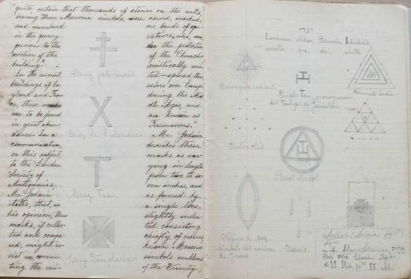 ff. 44v-45r del Cuaderno de Notas atribuido a Tomás Povedano, finales del siglo xix-principios del siglo XIX.