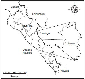 Localizaci&oacute;n del municipio de Culiac&aacute;n