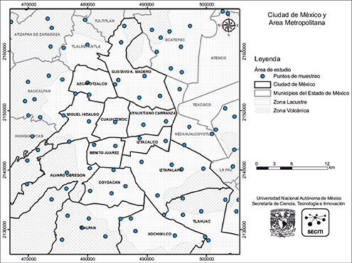 CDMX subdividida en delegaciones pol&iacute;ticas y zonas conurbadas