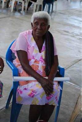 Fuente: Mujer afromexicana, Santo Domingo Armenta, Oaxaca. Archivo fotográfico G. Lara, noviembre de 2011.