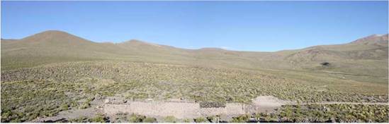 Vivienda tradicional Aymara uta en Itiza, Sector altiplano norte.