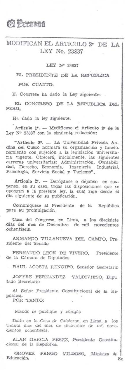 Ley No. 24637
