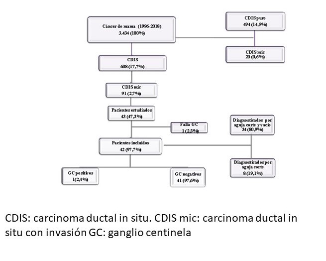 Inclusi�n de las pacientes en el estudio