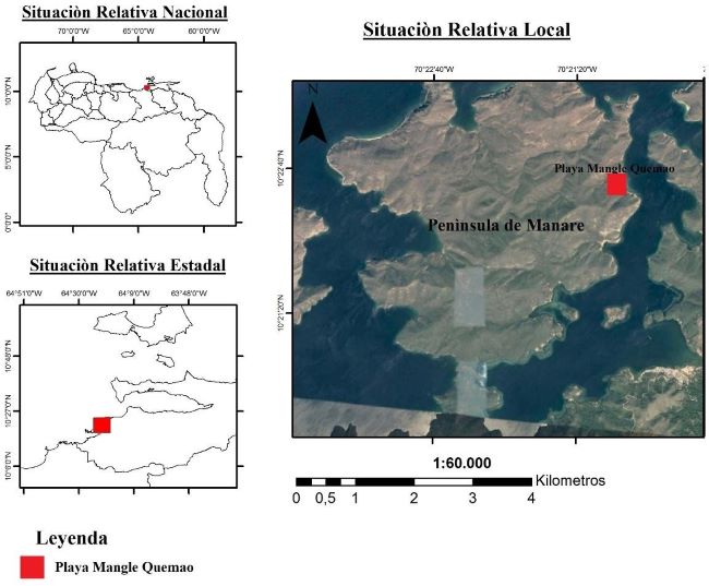 Localizaci�n de la Ensenada Mangle Quemao.