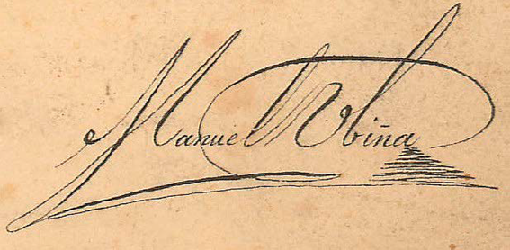 Firma de Manuel Ubiña.