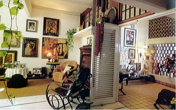 Apartamento del edificio de la Compa&ntilde;&iacute;a de Inversiones en Bienes y Bonos, S. A., La Habana, 1958 del arquitecto Mario Roma&ntilde;ach. La foto muestra los interiores de la vivienda del arquitecto Rodolfo Fern&aacute;ndez (Fofi).