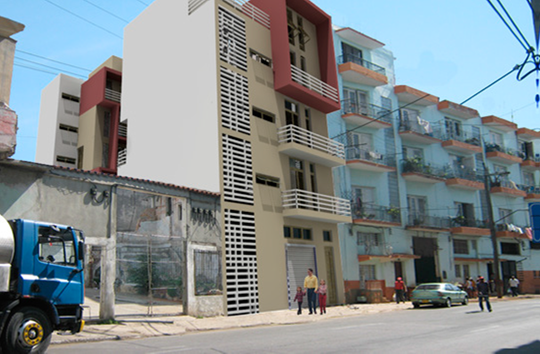 Project of a progressive housing building in Centro Habana. Student: Anelys Lay, 2010.