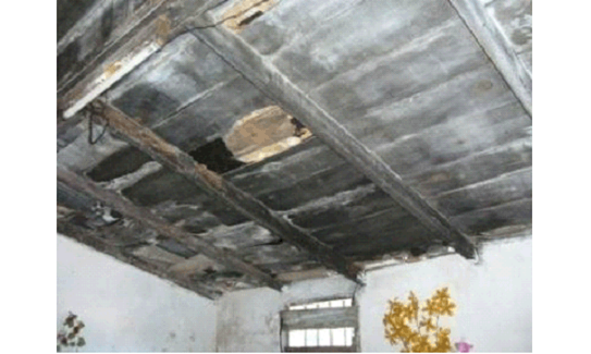 Sustitución total de la tablazón en la quinta crujía. Fuente: Autoras