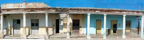 Fachada principal viviendas Baire #24, 26, 28 y 30. Fuente: Autoras