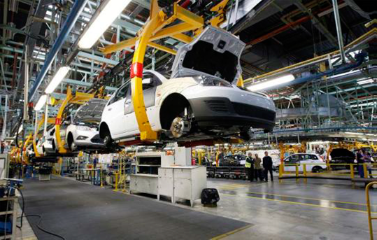 Industria automovil&iacute;stica, cadena de montaje. Fuente: https://www.google.com.cu/search?q=imagenes+industria+automotriz