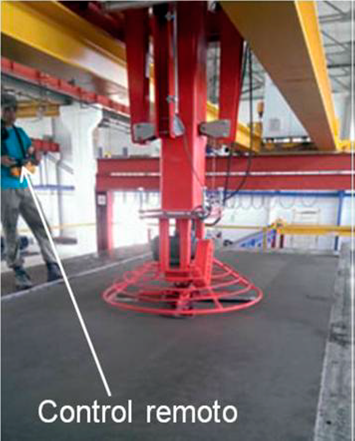 Estaci&oacute;n para el alisado y terminaci&oacute;n del componente prefabricado. Fuente: https://www.youtube.com/VollertAnlagenbau