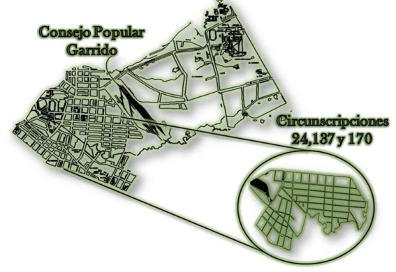 Zona objeto de estudio. Fuente: Elaborado por los estudiantes.
