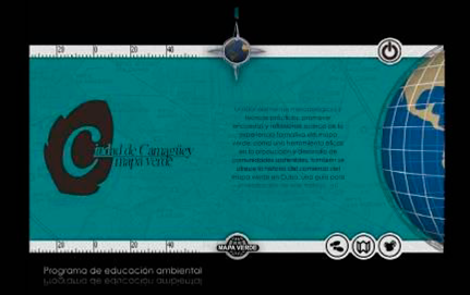 Interface principal o de inicio. Fuente: elaborado por el equipo de estudiantes de 5to año de arquitectura.