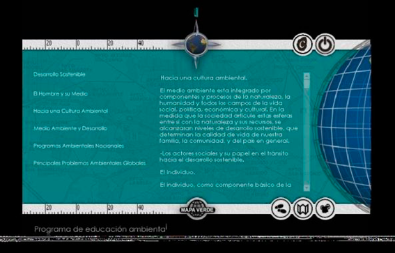 Interface secundaria. Fuente: elaborado por el equipo de estudiantes de 5to año de arquitectura.