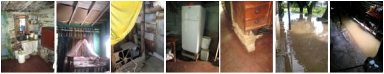 Estado actual de las viviendas a intervenir.