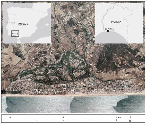 &Aacute;rea de estudio.