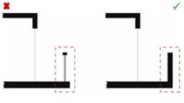 Parapetos r&iacute;gidos y macizos frente a barandillas o acristalamientos en balcones y terrazas (secci&oacute;n).
