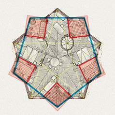 Construcción geométrica de las habitaciones poligonales de servicio de la casa. 