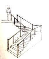 (derecha). Croquis de espacialidad y lógica constructiva