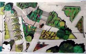 (izquierda). Boceto Urbano / planta